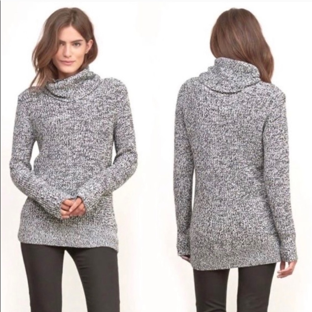 Grey cowl neck sweater